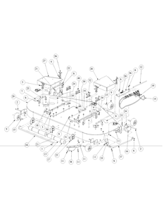 Fabricated Cutter Deck Diagram and Parts List for M72-KW LC-53AB5GFZ750-29HP-DFI-OHV-LC Cub Cadet Lawn Tractor